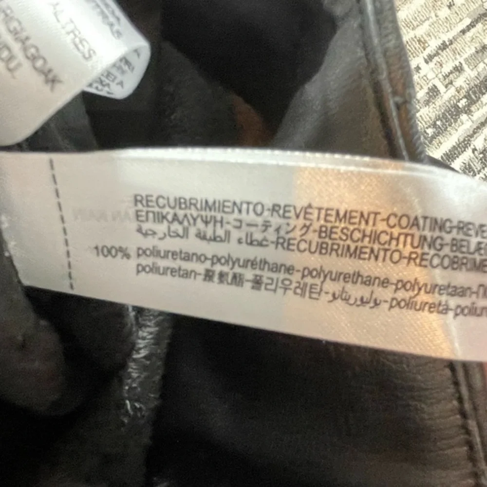 Zara Black Highrise Flared Faux Leather Leggings Size Small - Picture 9 of 11